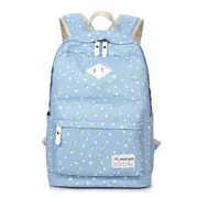 Women Canvas Floral Backpack Casual Shoulder Bag Travel Laptop School Bag Rucksack BLUE COLOR
