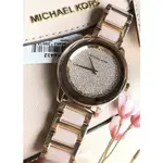 MICHAEL KORS MK6432 玫瑰金 水鑽 滿鑽 拼接錶帶 手錶 時尚錶 MK錶 MK MK手錶