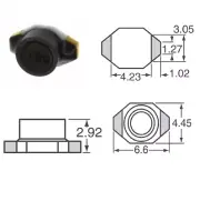 SDS680R 10mH Shielded Drum Core Wirewound Inductor 6.60mm x 4.45mm SMD 1210 API