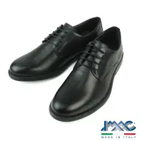 在飛比找momo購物網優惠-【IMAC】義大利經典素面綁帶德比鞋 黑色(450100-B