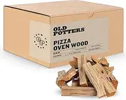 Old Potters Kiln Dried ~6 x 0.5-1.5 Inch Mini Pizza Oven Cooking Logs, Wood Logs for Grills and Smokers, Oak~ 12 lbs, (790 Cubic Inches)