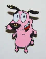 Courage the Cowardly Dog Courage Standing Figure Metal Enamel Pin NEW UNUSED