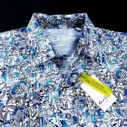 Robert Graham Geometric Paisley Dotted Bold Renaissance Floral Sport Shirt $228