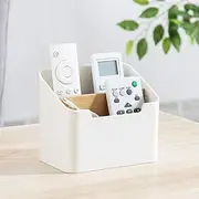 whillar Remote Control Holder, Desk Table TV Remote Control Office Supplies Cosmetic Holder Caddy Organizer Boxes Tray for Vanity Office Bathroom Countertop Home