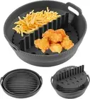Silicone Tray for Air Fryer ,Round Reusable Baking Trays Air Fryer Liners,Air