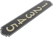 COOPHYA Outdoor Metal Address Signage Weather Resistant Sign for Easy Installation House Office Mailbox and Garden and Versatile Design for Various Settings