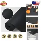 Versatile Non-Adhesive Refrigerator & Shelf Mats - 5 Pack in Classic Black