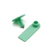 100x Cattle Ear Tags 5x2cm Set Mini Green Blank Pig Goat Livestock Label