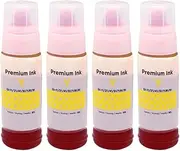 Printer Ink, GI-71 Refill Ink - Compatible with Canon PIXMA G1420 G2420 G2460 G3460 G1520 G2520 G3520 G3560 G1920 G2920(4pcs Dye-Yellow)