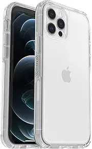OtterBox Symmetry Series Shockproof and Drop Proof Mobile Phone Protective Thin Case for iPhone 12/12 Pro, Clear