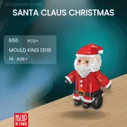 Mould King 13116 Remote Control & Programming Santa Claus Building Toy Set - 666 PCS
