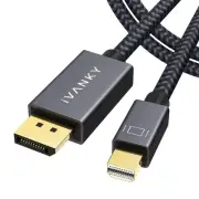 8K Mini DisplayPort to DisplayPort Cable 6.6ft, Bi-Directional Mini DP to DP ...