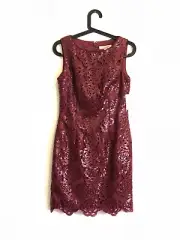 Aidan Mattox Color Wine Sequin Dress Size Small New With Tags
