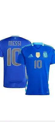 NWT Adidas Climalite Argentina 2024 Lionel Messi Away Jersey Mens Medium