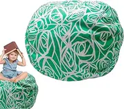 Toy Storage Bean Bag | Comfortable Kids Chair Cover Cute Stuffed Toy Organizer Holder - Bean Bag Chair Cover, Toy Storage Organizer for Playroom, Nursery Room