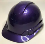 Custom Painted Hard Hat Ridgeline Cap Style Plum Crazy Purple