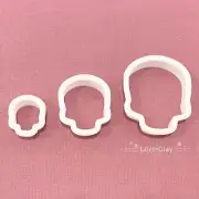 Skull Polymer Clay Cutter Set (style 1) - halloween