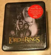 Lord of the Rings The Two Towers Action Flipz Tin w/ Card Packs NEW sealed