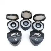 Ophthalmology Lot Of 5 Slit Lamp Lens 90D Black Color For Diagnose Free Shipping