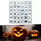 36Pcs Halloween Face Painting Stencils, Halloween Pumpkins Face Stencils,