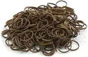 Brown Colour 600 PCS DIY Refills Rubber Bands with Free 25 PCS S or C Clips Fits Any Rainbow Bracelet Loom