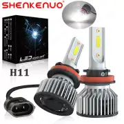 H11 H9 H8 LED Headlight Globes Bulb Kit 6500K For Mitsubishi Triton MR 2018-2022 (for: Mitsubishi)