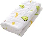 SECFOU Portable Baby Bath Towel Soft Muslin Face Cloths Wrapping Blanket Infant Blanket