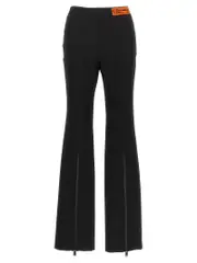 [Heron Preston] Heron Preston-Gabardine Zip Pantaloni Nero-Donna 40IT Black