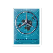 Nostalgic-Art Small Sign Mercedes- Benz Blue Map