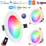 15W WiFi Smart RGB LED Downlight APP Control Light For Google Home Alexa 85mm AU