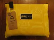 NAKIE LARGE RECYCLED SAND FREE BEACH TOWEL SOLO BRANDED YELLOW