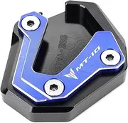 Motorcycle Accessories Compatible with MT-10 MT 10 FZ10 2016-2021 MT10 SP 2022 2023 Kickstand Side Stand Extension Support Plate (Size : Blue MT-10)