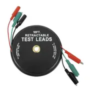 [TechBrands] Alligator Clip Retractable Test Cable Set (3m/10ft.)