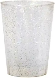 10oz Disposable Plastic Tumbler with Gold Glitter Design 160pcs