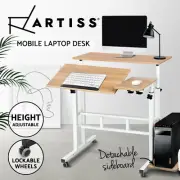 Laptop Table Stand Desk Computer Study Notebook Adjustable Height Twin Office
