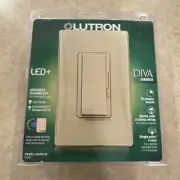 Lutron DVWCL-153PH-IV Led+ DIVA Dimmer 3-Way/Single-Pole Dimmer Switch NEW! Ivoy