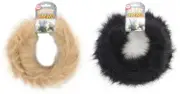 JUMBO Fuzzy Craft Stems 9 Feet, Black and Lions Mane