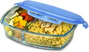 Smart Planet Bento 54oz Glass Rectangular Meal Food Storage Container Oven Safe