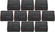 Set of 10 [A] 8 Square Wood Grain Shokado Black Tenshi (Divided Separated) [9.4 x 9.4 x 2.4 x 2.4 inches (24 x 24 x 6 cm) | Shokado Bento