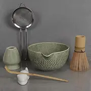 EDOVEN Matcha Whisk Set, 8-Piece Japanese Matcha Set - Ceremony Matcha Set with Matcha Sifter, Matcha Bowl, Whisk Holder, Matcha Whisk, Scoop & Magnetic Gift Box for Matcha Lovers - Matcha Kit
