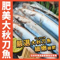 在飛比找蝦皮購物優惠-【鮮煮義美食街】嚴選肥美大秋刀魚／4入／1號秋刀魚／燒烤／乾