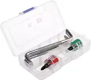 Box of 5 Mini/Offset Magnetic Screwdriver Boxset with Phillips Flat Head for Aut