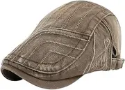 [svlftecon] Unisex Newsboy Cap Flat Ivy Hat Cabbie Hunting Driving Hat for Available in Four Seasons Summer Series 25