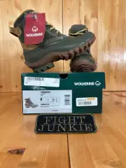 NEW! WOLVERINE TORRENT WATERPROOF Women Size 6 Leather Lace Up Duck Boots Olive