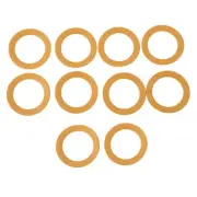 10pcs Rubber Replacement Air Compressor Pump Piston Ring Oil-Less Spare Part Set