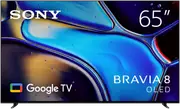 "Sony 65"" BRAVIA 8 4K OLED Google TV 24"