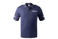 在飛比找Yahoo!奇摩拍賣優惠-[01] 波蘭 警察 POLICE POLO衫 藍 ( 透氣