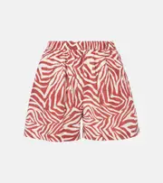 [Brunello Cucinelli] Brunello Cucinelli Cotton and silk shorts AU 12 red
