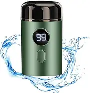 Timeatea Electric Razor, Mini Portable Electric Shaver, 3D Micro Float Electric Shaver, IPX-7 Waterproof Razor (Green)