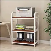 Printer Stand Printer Holder Printer Shelf 3 Tier Wood Printer Stand Steel Frame Desk Printer Storage Shelf, Desk Side Printer Shelf Organizers for Home Office Printer Rack Printer Shelves (Color : D